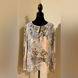 Grace Elements Size L pink flowy top